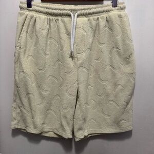 Cream banana med Textured Shorts